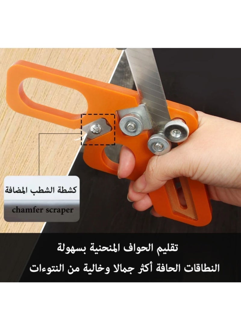 Edge trimmer Multifunctional scraper wood trimmer Edge Banding Trimmer Veneer Edge Trimmer Chamferring Tail Trimmer Manual Trimming Woodworking Tool