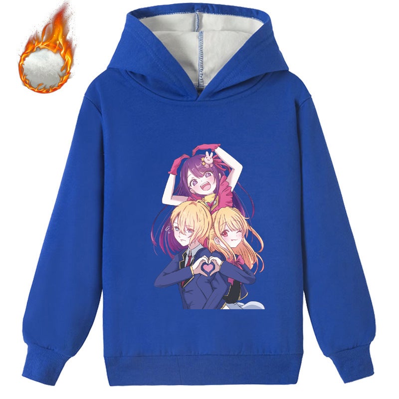 E-Commerce Children'S Clothing My Children'S Casual Fashion Fleece-Lined Hoodie Sweater K643 - Image 1