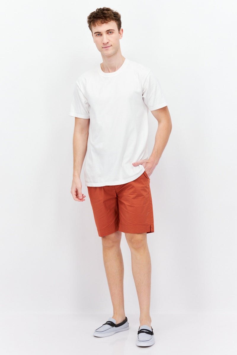 Sorbino Men Solid Basic Shorts, Rust - Image 4