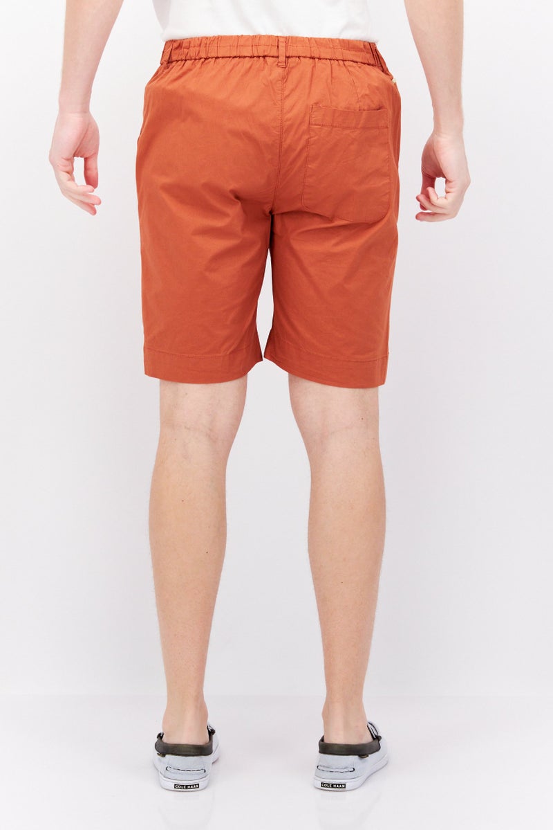 Sorbino Men Solid Basic Shorts, Rust - Image 3