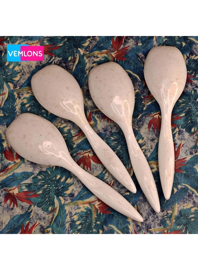 Vemlons Serving Spoon Long Handled Serving Spoon, Melamine Tableware (Set of 4 Piece)(Marble Print) - Image 2