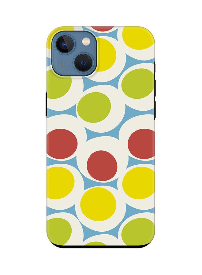 Stylizedd Tough Pro Series Case for Apple iPhone 14 Plus, Dual Layer hybrid PC and TPU Customized Mobile Cover Shield with inner TPU protection Matte Finish - 70's Bubbble - Image 1