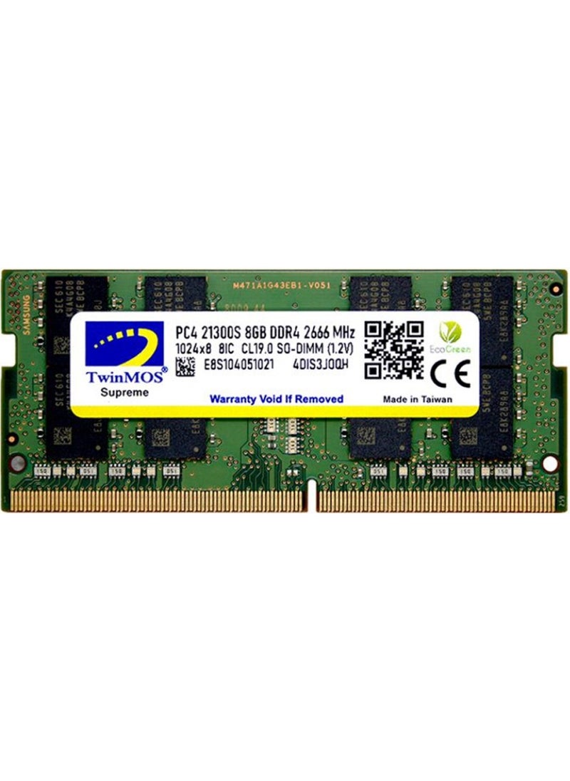 TwinMOS Sodimm 8 GB 2666MHZ Ddr4 Notebook Ram 