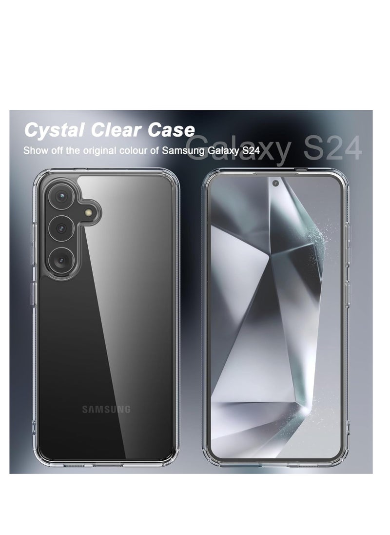 Case Magnetic Clear Case Cover for Samsung Galaxy S24 Shockproof Transparent Case for Galaxy S24 5G 2024  - Image 2