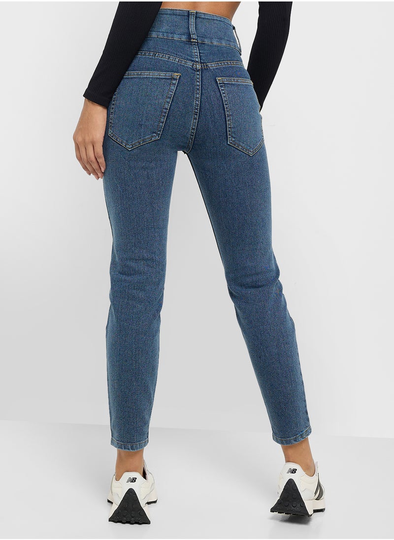 Ginger High Rise Acidwash Skinny Jeans  - Image 3