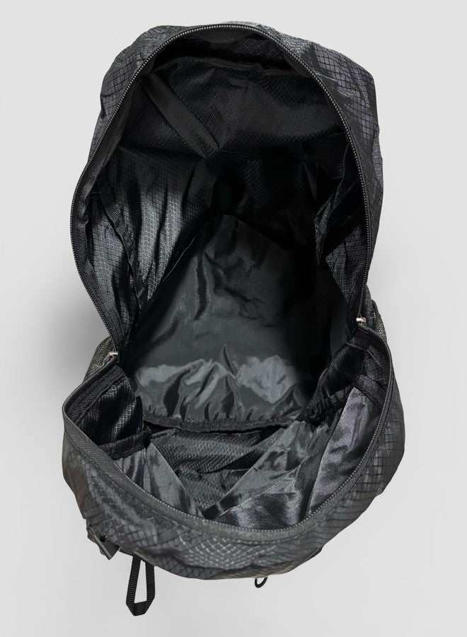 GLOSSY Black Foldable Lightweight Backpack For women and men | Water Resistant | Travel use | Sports Use | Casual use - Image 5