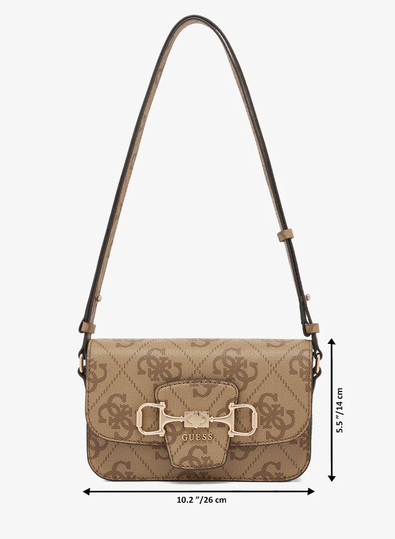 Guess  Janie Logo Convertible Flap Over Crossbody Bag for Women | Best Price UAE