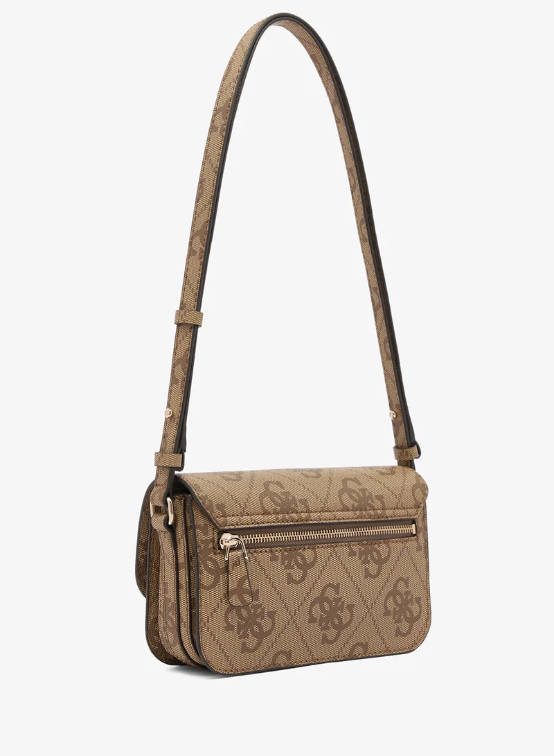 Guess  Janie Logo Convertible Flap Over Crossbody Bag for Women | Best Price UAE