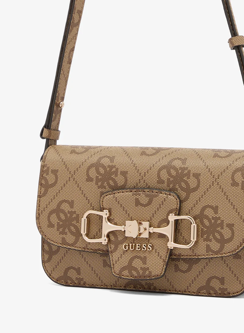 Guess  Janie Logo Convertible Flap Over Crossbody Bag for Women | Best Price UAE