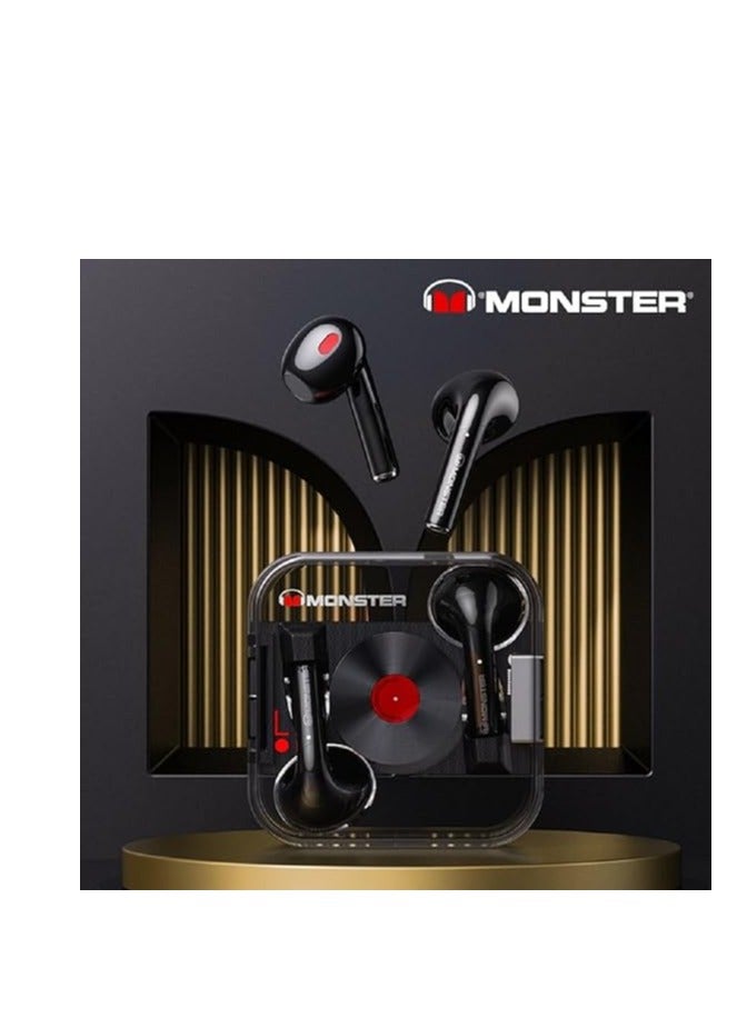 Monster XKT01 Wireless Headphones Dual Modes For Music And Gaming Black - Image 2