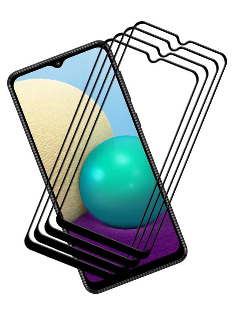 أكاليكس 4 قطع، جودة ممتازة، واقي شاشة لهاتف سامسونج جالاكسي A02 - Image 1