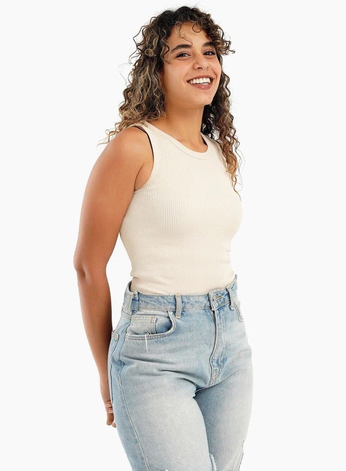 Carina Microfiber Ribbed Top - Image 1