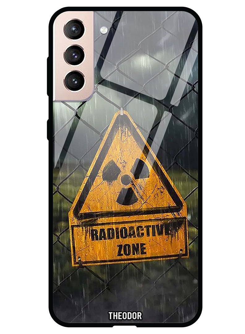 Theodor Protective Tempered Glass Case Cover Samsung Galaxy S21  Radioactive zone - Image 1
