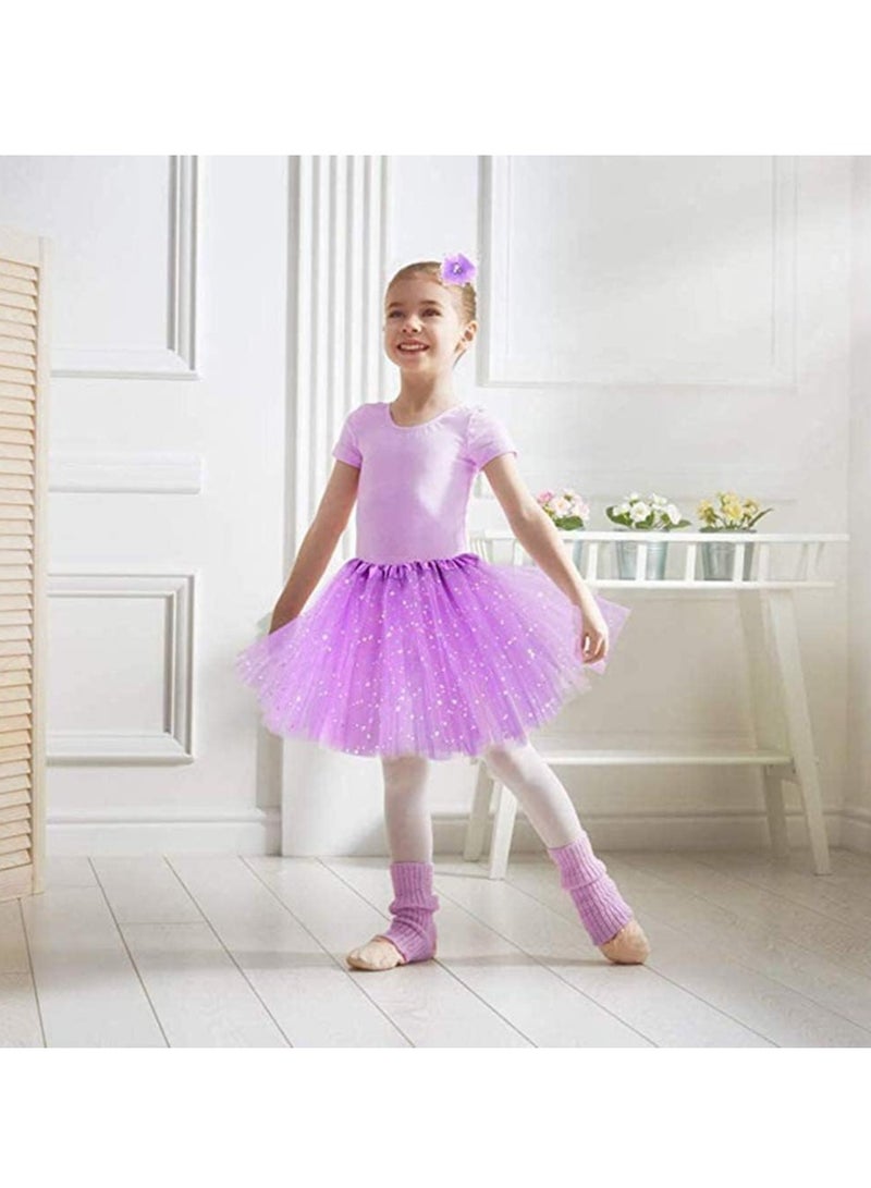 Zikra Tutu Crown Suit for Girls, Princess Dress Up Sequined Mesh Skirt Tutu Crown Accessories Tiara, Girls Costumes for Birthday Party, Prom, Gift 10 Pcs - Image 5