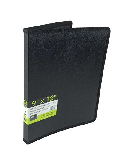 Filexec Products Art Presentation Book, 9"x12", 24Page/48 Views (93130),Black - Image 4