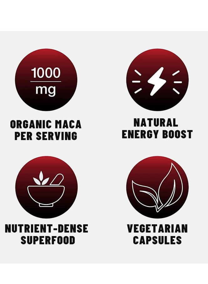 Wins Town MACA Extra Strength Capsules,100% Pure Non-GMO Supports Reproductive Health Natural Energizer - Image 4