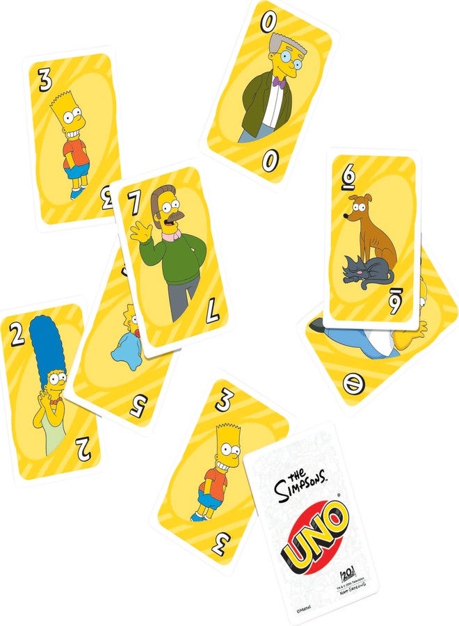 Mattel Games UNO The Simpsons Card Game for Kid, Adult & Family Nights, Parties, Travel & Camping, Toy Collectible Inspired by The Series - Image 4