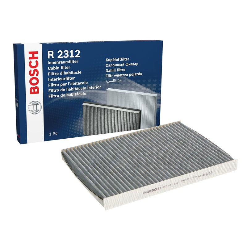 BOSCH Cabin Air Filter - Premium Replacement for Superior In-Vehicle Air Quality | Filters Particles as Small as 0.0025mm | Compatible with VW Polo, Ameo, Vento, Skoda Octavia and Superb Old Model - Image 1