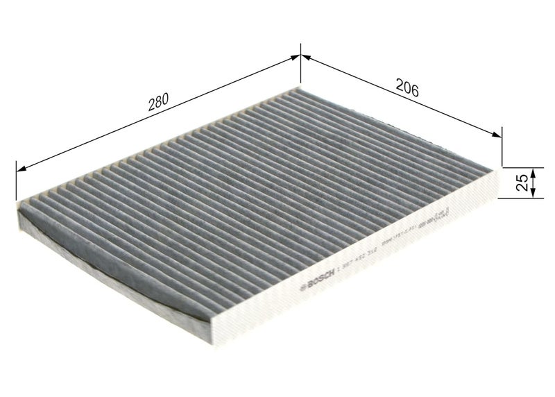 BOSCH Cabin Air Filter - Premium Replacement for Superior In-Vehicle Air Quality | Filters Particles as Small as 0.0025mm | Compatible with VW Polo, Ameo, Vento, Skoda Octavia and Superb Old Model - Image 2