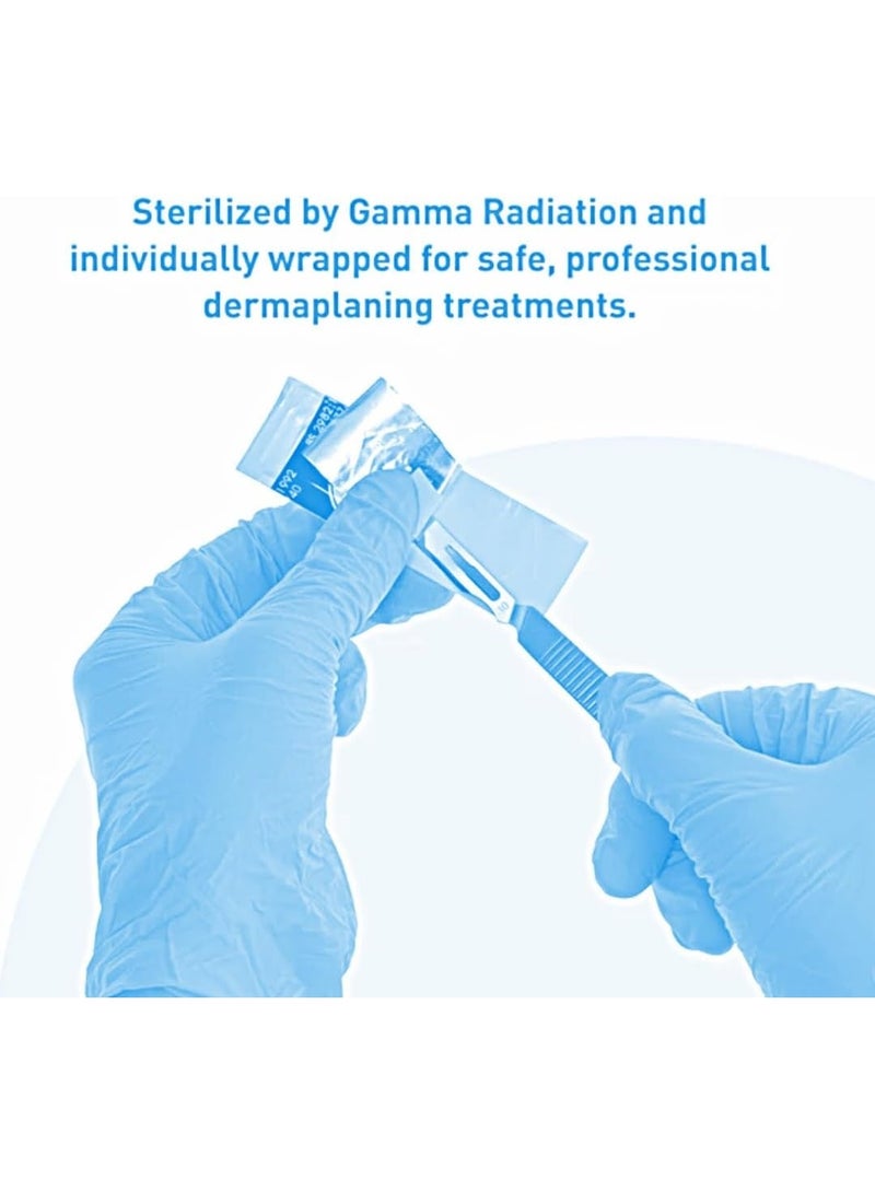 Dermaplaning with 2 blades for removing fine hair and exfoliating dead skin - Image 4