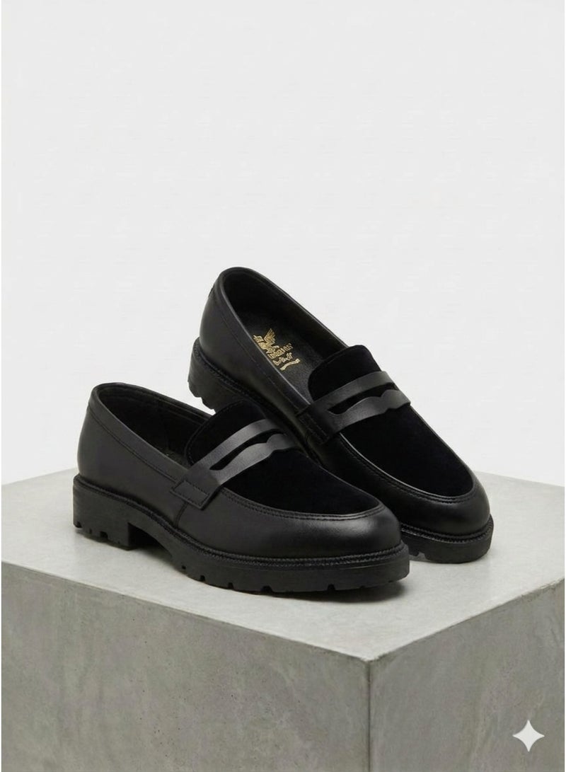Milano Italiano Classic Leather and Suede Shamwa Shoes