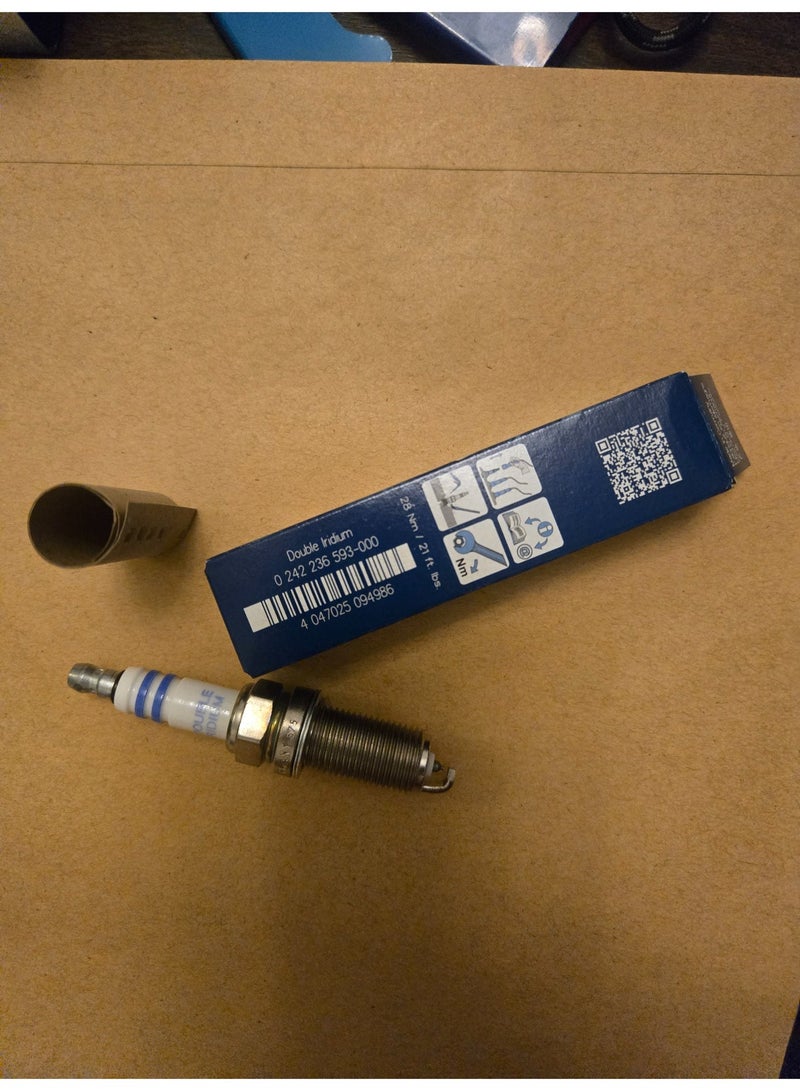 BOSCH Double Iridium Spark Plug FR7NII33X/9613/0242236593 - 1 Piece/90048 51185 90919 01191 90919 01243 90919 01247 90919 01249 90919 01266 90919C1008 - Image 2