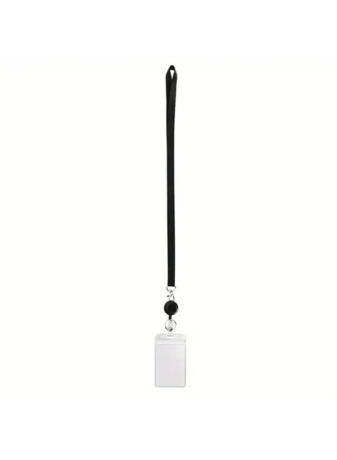 Retractable Card Holder Name Badge With Lanyard For Students Work Credit Bus Case Color No 2 - Image 5