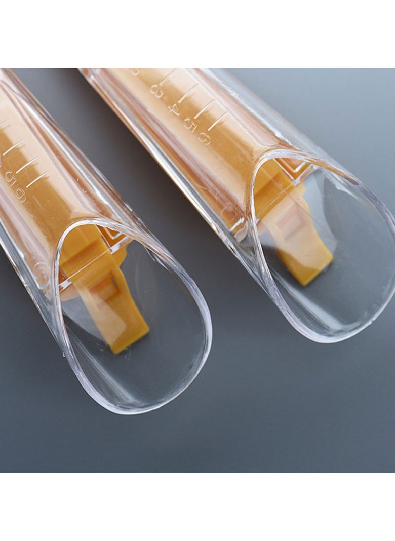 Bag Sealing Clips with Measuring Cup – Convenient and Reusable Clips for Sealing Bags with Built-in Measurement Scale for Accurate Portion Control