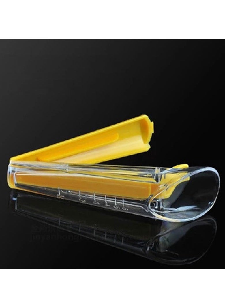 Bag Sealing Clips with Measuring Cup – Convenient and Reusable Clips for Sealing Bags with Built-in Measurement Scale for Accurate Portion Control