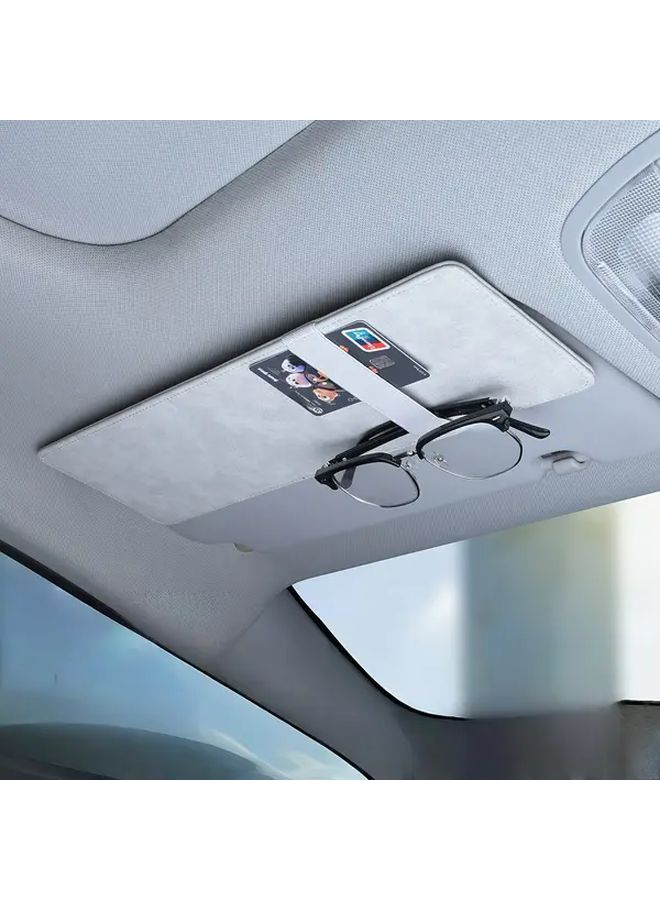 Cream Color Universal Car Sun Visor Extension Anti Glare Sunshade with Secure Buckle Closure - Image 5