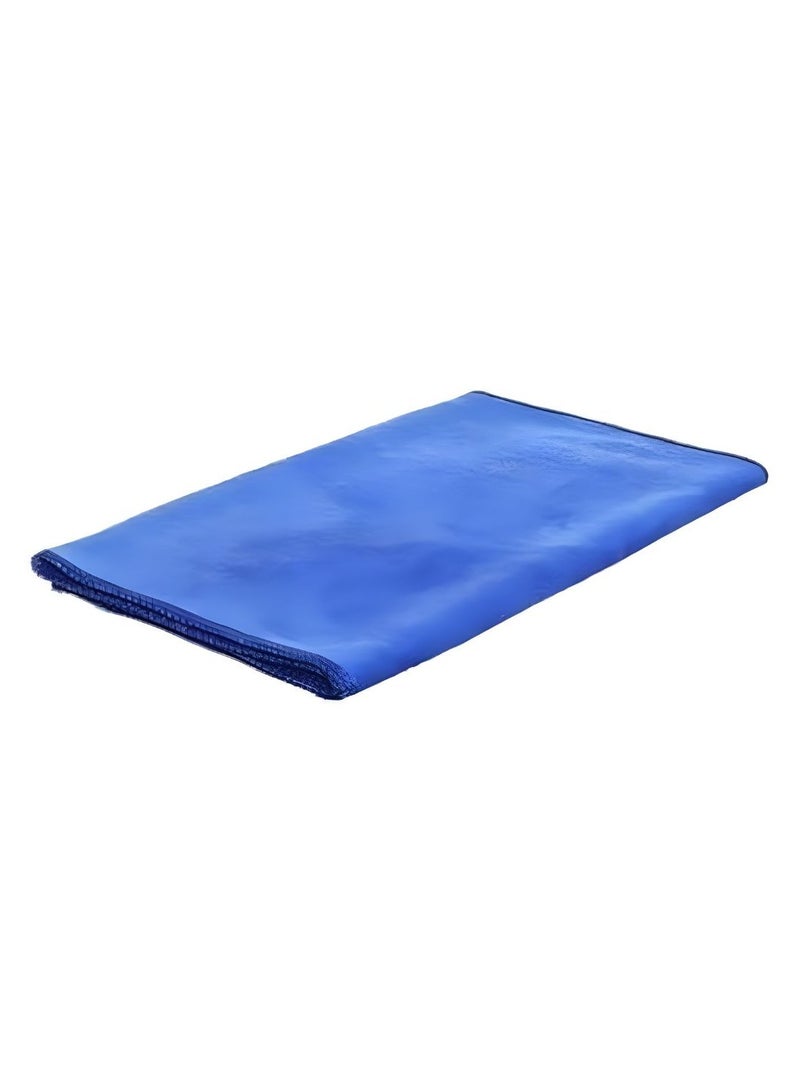 منشفة رياضية سريعة الجفاف مصنوعة من ألياف دقيقة فائقة النعومة، نسيج نانو قوي الامتصاص للماء، خفيفة الوزن وسريعة الجفاف، منشفة سفر رياضية منزلية 50 × 120 سم، زرقاء. - Image 1