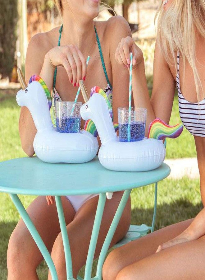 iShyan Inflatable Drink Holder 35 Pack Inflatabl Floats Floating Cup Holders Fun Floaties for Swimming Pool Party - Image 3