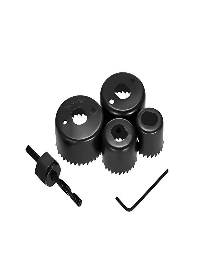 Oblivion 6Pc Hole Saw Drill Bit Set - Circular Cutting Tool 32mm, 38mm, 44mm, 54mm Bi-Metal Heavy-Duty Bits for Wood & Metal, Multi-Size Saws with Quick-Change Power Accessories - Professional Kit. - Image 1