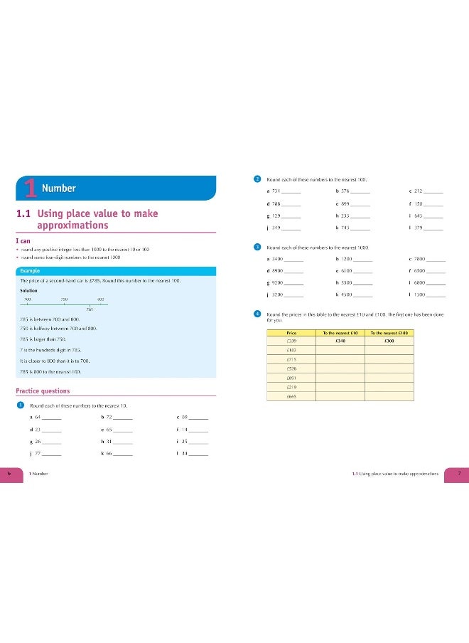 Collins Educational KS3 Maths Intervention Step 1 Workbook  - Image 4
