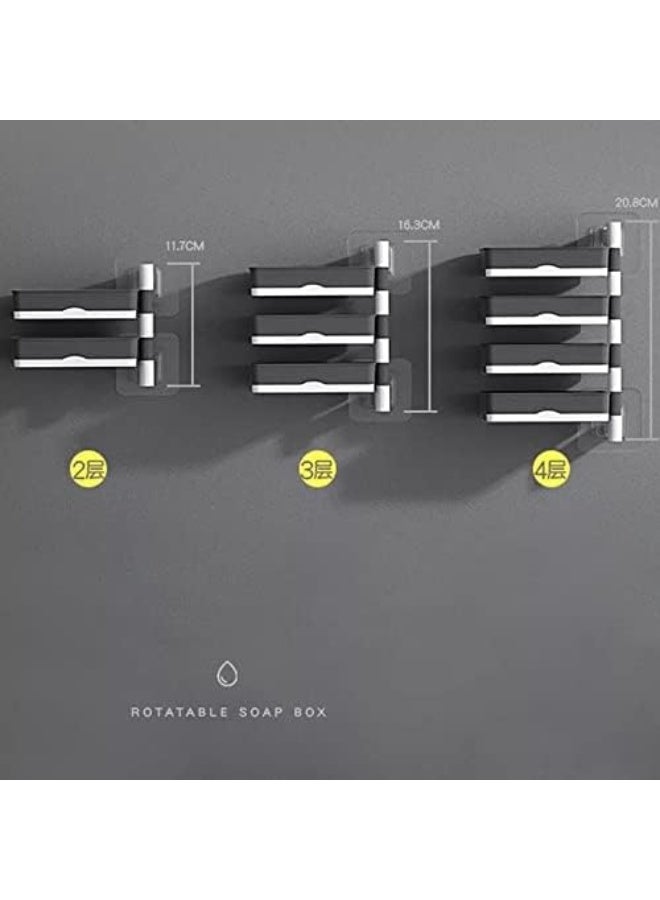 حامل صابون عائلي 4 في 1 مع تصريف - Image 4