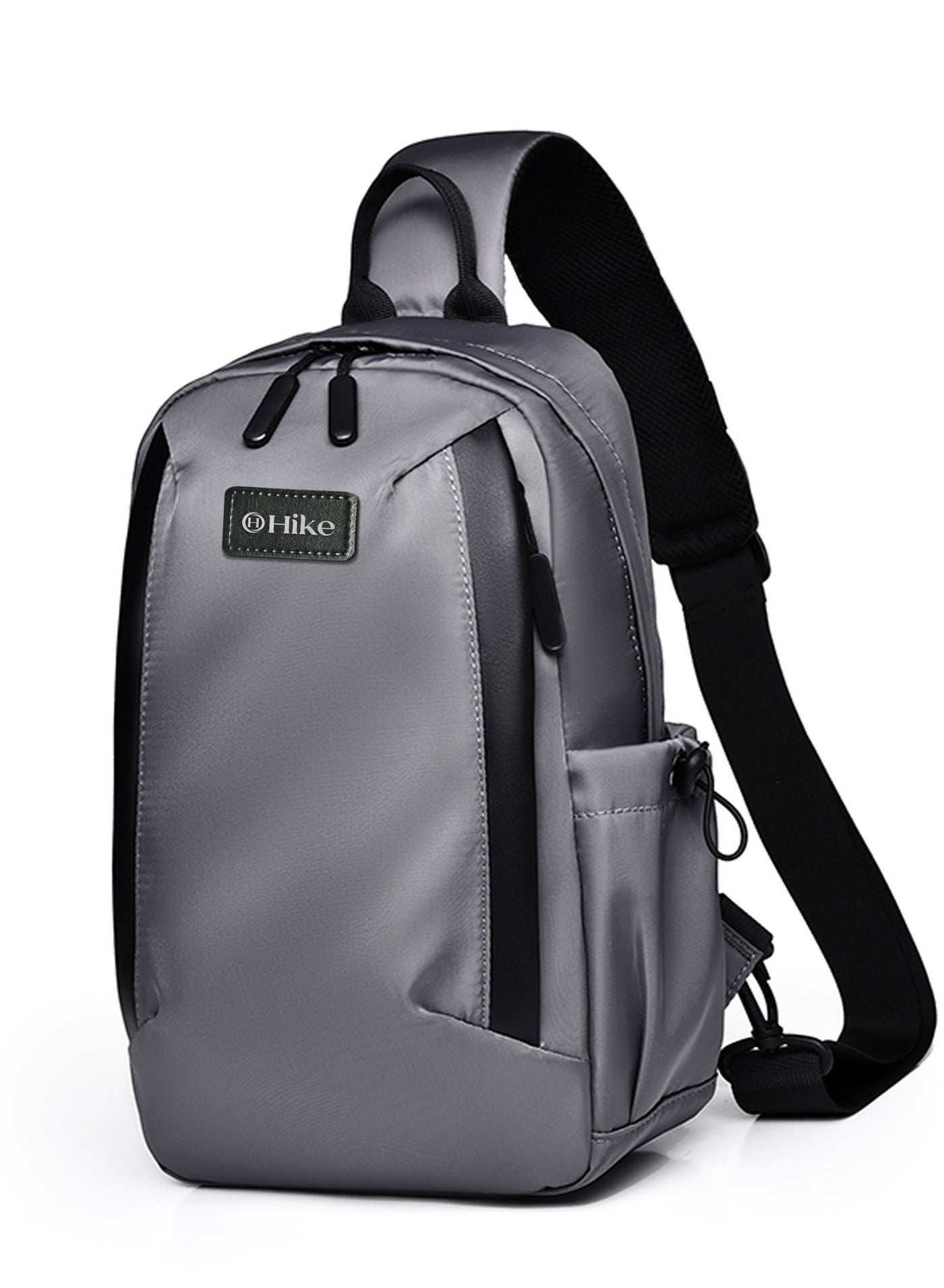 Unisex Durable Cross-body Bag Water Resistant Anti-Theft Unisex Sling bag for Travel School College Business Shopping Outdoor, HK3321-GREY