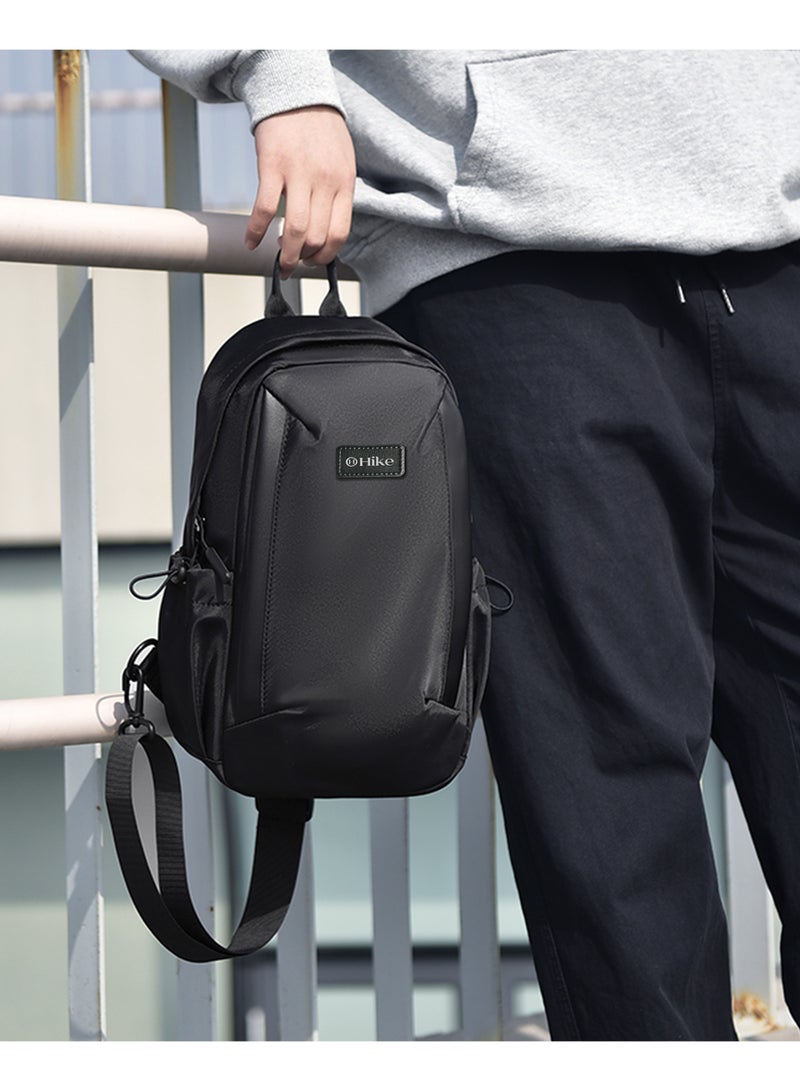 HIKE Unisex Durable Cross-body Bag Water Resistant Anti-Theft Unisex Sling bag for Travel School College Business Shopping Outdoor, HK3321-GREY - Image 4