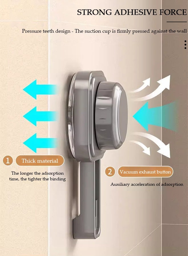 DUNISO Soap Dish, Soap Holder with Suction Cup, Double-Layer Design, Wall Mounted Shower Soap Holder No Drilling Suitable for Shower, Bathroom, Bathtub, Kitchen Sink - Image 3