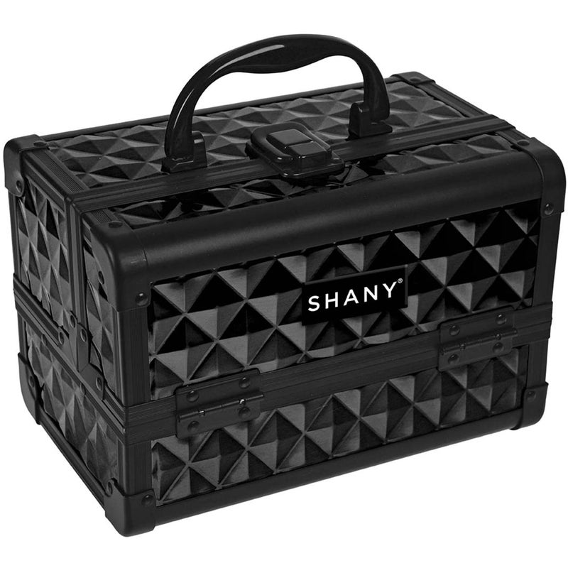 SHANY Chic Makeup Train Case Cosmetic Box Portable Makeup Case Cosmetics Beauty Organizer Jewelry storage with Locks, Multi trays Makeup Storage Box with Makeup Mirror - Twilight - Image 2