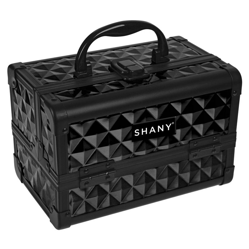 SHANY Chic Makeup Train Case Cosmetic Box Portable Makeup Case Cosmetics Beauty Organizer Jewelry storage with Locks, Multi trays Makeup Storage Box with Makeup Mirror - Twilight - Image 4