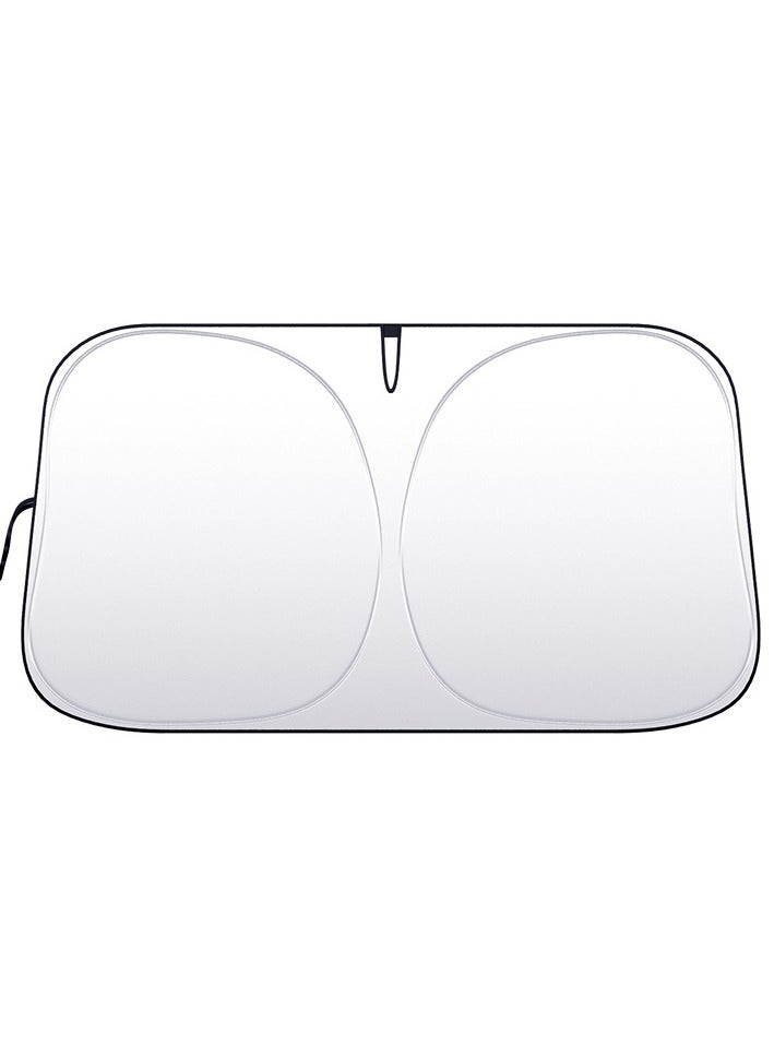 Generic Foldable Car Windshield Sunshade with Storage Pouch: Reflective UV Blocker & Heat Shield – Keep Your Vehicle Cool Instantly  - Image 2