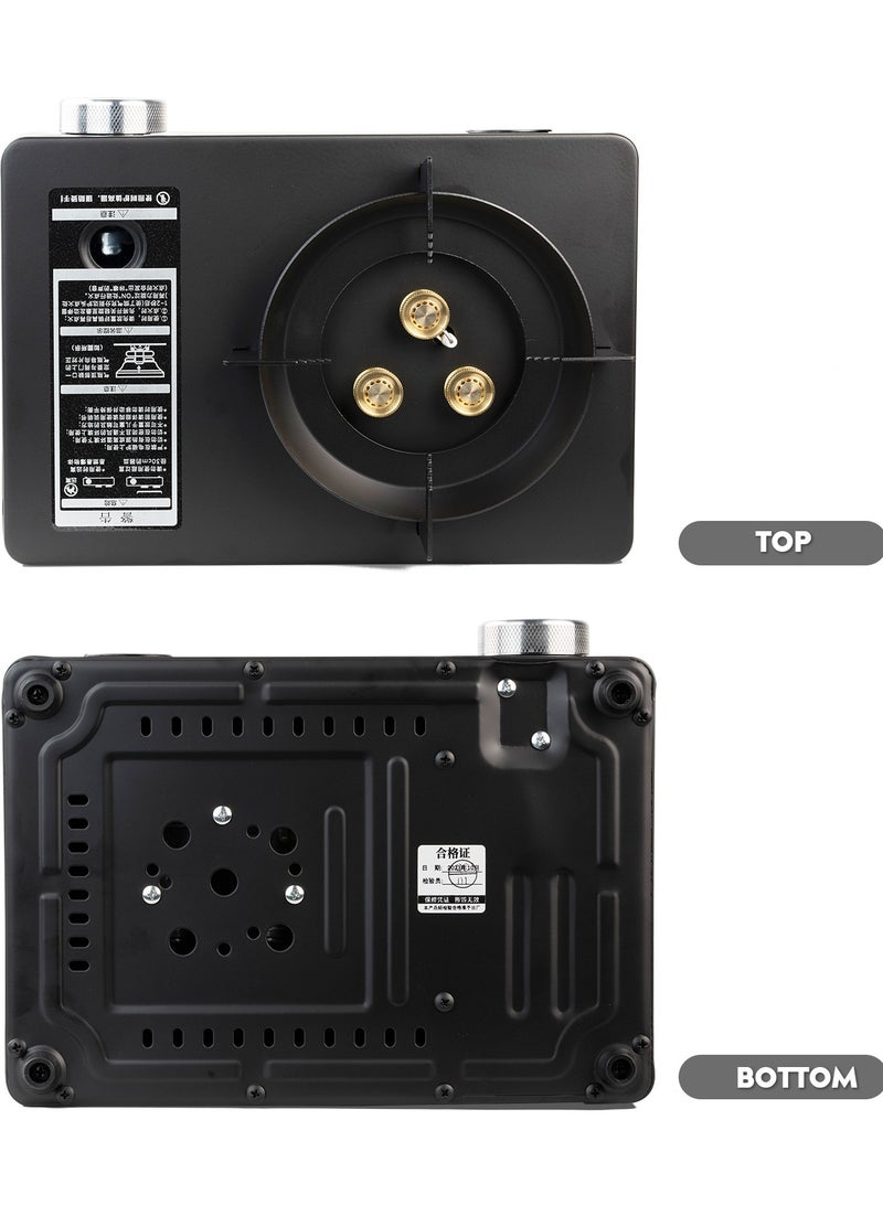 موقد غاز البوتان المحمول 3500 واط عالي القوة - مقاوم الرياح مع وصلة مغناطيسية وحقيبة حمل، مثالي للتخييم والشواء - Image 4