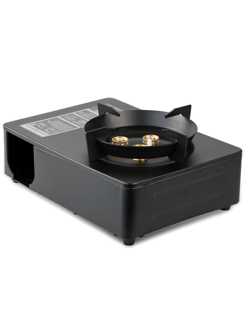 موقد غاز البوتان المحمول 3500 واط عالي القوة - مقاوم الرياح مع وصلة مغناطيسية وحقيبة حمل، مثالي للتخييم والشواء - Image 5