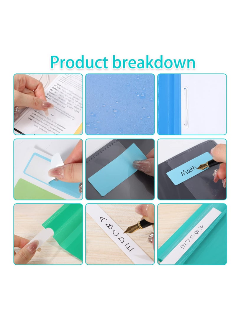 Excefore - A4 Project Folder, 15 Pcs Plastic Presentation Project Folder, Document Organiser Holder Case Plastic, Document Transparent Cover - Image 1
