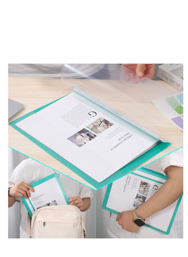 Excefore - A4 Project Folder, 15 Pcs Plastic Presentation Project Folder, Document Organiser Holder Case Plastic, Document Transparent Cover - Image 1