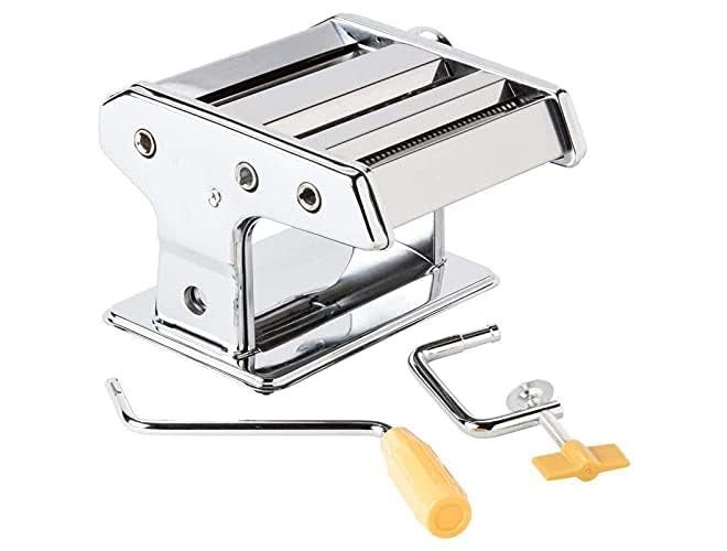 CHALISA Pasta Maker Machine Stainless Steel 3 in 1 Pasta Maker Noodles Cutter Roller Machine Vegetable Pasta Machine Noodles Cutter with Clamp for Spaghetti, Fettuccini, Lasagna Dumpling Skins - Image 2