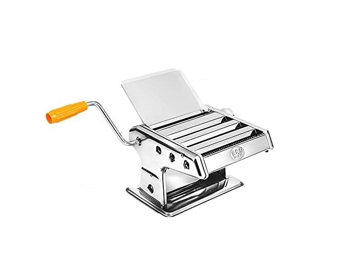 CHALISA Pasta Maker Machine Stainless Steel 3 in 1 Pasta Maker Noodles Cutter Roller Machine Vegetable Pasta Machine Noodles Cutter with Clamp for Spaghetti, Fettuccini, Lasagna Dumpling Skins - Image 1