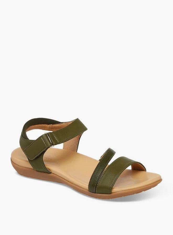 Le Confort Strappy Sandals with Hook and Loop Closure