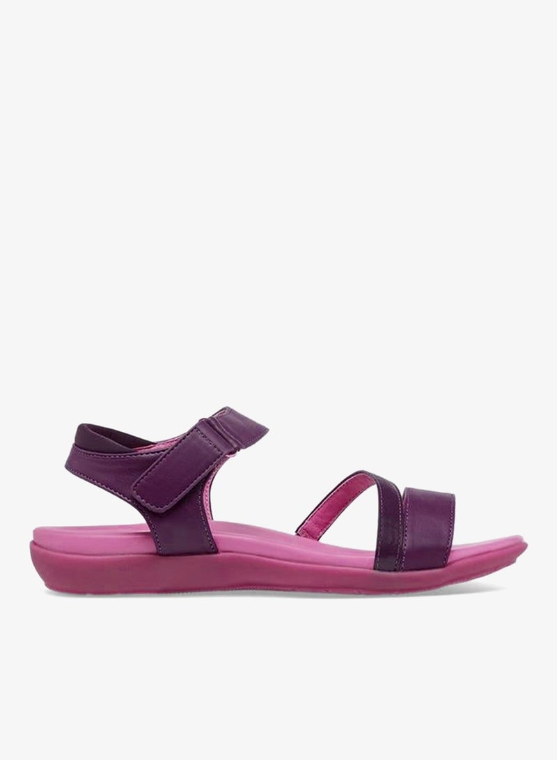 Le Confort Strappy Sandals With Hook And Loop Closure - Image 1