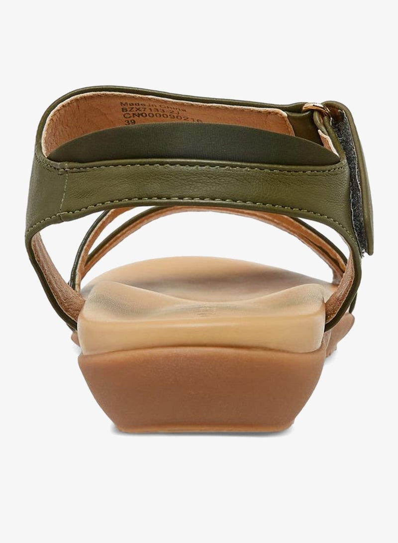 Le Confort Strappy Sandals With Hook And Loop Closure - Image 5